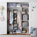 Amazon Basics 6-Tier Hanging Closet Shelf Organizer with Pockets, Clothes Storage for Sweaters and Clothing, 12" W x 9" L x 8.5" H, Grey — 2