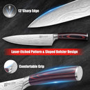 PAUDIN Chef Knife, 8 Inch High Carbon Stainless Steel Sharp Kitchen Knife with…