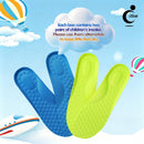 Kids Insoles 2 Pairs, 4D Shoe Inserts for Children Daily Athletic Sneakers - 2‑pack (1 Pair Blue, 1 Pair Green) — 2