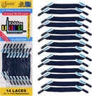 U-Lace Kiddos No-Tie Shoelaces - Elastic Shoe Laces for Sneakers - 14 Laces | Light Navy Blue — 1