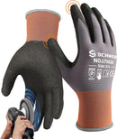 Schwer 6 Pairs Work Gloves Sandy Nitrile Coated, Touchscreen, LT5626, L