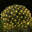 JOYIN 100 LED Christmas Net Lights,4X 6FT Christmas Mesh Lights with 8 Modes, Connectable, Waterproof for Bushes Trees Yard Indoor Outdoor Xmas Decorations (Warm White) — 1