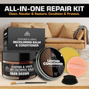 FORTIVO Leather Recoloring Balm with Mink Oil, Couch Repair Kit, Leather Dye and Restorer for Furniture - Camel — 2