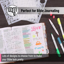 Mr. Pen- Bible Journaling Stencil Set, 4.2 x 7 Inch, 14 Sheets — 5