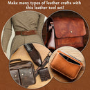 SOCNITC Leather Working Tools Kit, Leather Craft Tools for Stamping Repair — 7