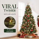 Best Choice Products 6ft Artificial Christmas Tree with LED Twinkling Lights, Pre-Lit Spruce Realistic Holiday Xmas Décor, 250 Lights, 798 Tips — 3