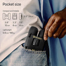 VULNESS Binoculars for Adults, Small Mini Travel Essentials, 8X21, Black — 6