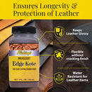 Fiebing's Edge Kote (4oz, Mahogany) - Leather Edge Paint for Shoes, Furniture, Purses, Couches, Belts - Flexible, Water Resistant, Semi Gloss Color Coating Leather Dye to Protect Natural Edges — 4