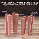 HOUNDSBAY Cowboy Boot Trees, Cedar Western Boot Tree for Men & Women, Shoe Tree for Boots, Boot Stretcher & Shaper | 1 Pack — 7