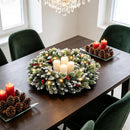 HipTree 24 Inch Lighted Christmas Wreaths for Front Door with Lights — 8