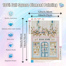 Ausanrl Bookshop Square Diamond Painting Kits - Square Drill Diamond Paintings Bookstore,Square Diamond Art,DIY Gem Painting for Adults and Crafts for Gifts and Home Wall Decor 12x16inch | 12x16inch(Square diamond painting) — 6
