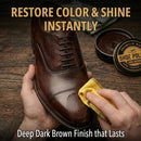 Eagle Shoe Polish Wax – Premium High-Gloss Shine – Restores Color, Covers Scuffs, Nourishes & Protects - 3-Piece Kit | Dark Brown — 4