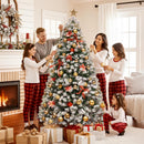 Yaheetech 6ft Pre-Lit Snow Flocked Artificial Christmas Tree, 250 Lights — 5