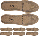 4 Pairs Adjustable Wool Felt Insoles Cuttable Winter Inserts — 1