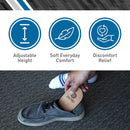 BodyMed Adjustable Heel Lift for Men and Woman, Small (1-Pack) - Non-Slip Orthopedic Insert for Leg Length Discrepancies with 3 Removable 1/8 in. Layers — 2