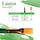 Princeton Artist Brush Lauren, Brushes for Acrylic and Watercolor Series 4350, Flat Shader Golden Synthetic, Size 10 | Flat Shader Size 10 — 5