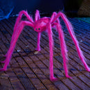 JOYIN Halloween Spider Decorations Outdoor, 5 Ft Giant Neon Colored Pink Spider with Green Eyes for Yard Lawn Garden Halloween Outside Decor, Indoor Haunted House Prop and Party Decor Home — 4