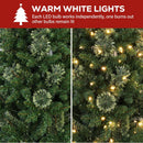Hykolity 7.5 ft Slim Prelit Christmas Tree with Pine Needle — 5
