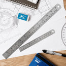 Mr. Pen- Metal Straight Edge Ruler, 2 Pack, 6" and 12", Rose Gold | 6, 12 inch — 7