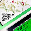 Arches Watercolor Pad, Cold Press, 9x12 inches, 12 Sheets - Professional Art Paper for Watercolor Gouache Ink Acrylic — 3