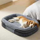 Brand Bedsure 360°Oval Bolster Orthopedic Dog Beds Large Sized Dog,35" Grey
