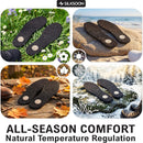 Wool Felt Insoles for Boots & Shoes, 100% Natural Warm Shoe Insoles - Black — 8