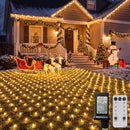 echosari 20Ft x 13Ft Large Christmas Net Lights Warm White Fully Waterproof — 1