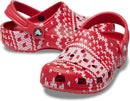 Crocs Kids Classic Graphic Clog – Holiday Sweater Print — 6