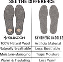 Wool Felt Insoles for Boots & Shoes, 100% Natural Warm Shoe Insoles - Gray — 5