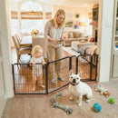 FXW Dog Gate, Extra Wide Adjustable for Openings Up to 69", 24" H
