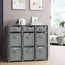 Cube Storage Organizer with Storage Bins Included - The Perfect Closet Organizers and Storage Solution. Includes 9 Storage Cubes, Great For Toy Storage, Closet Storage, Clothes Storage (Grey) — 5