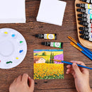 ESRICH 6x6 Canvas for Painting, 24 Pack Canvas Boards Cotton Painting Canvas Primed Acid Free Small Blank Canvases Panels for Oil Paint, Watercolor, Acrylic Paint, Gouache, Tempera. | 6x6in — 6