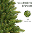 Puleo International 7.5ft Pre-Lit Fraser Fir Pencil Christmas Tree — 5