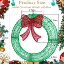 24 in Pre-Lit Christmas Wreath with 6H On/18H Off Timer — 3