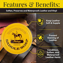 Fiebing's Yellow Saddle Soap for Leather (6 Pack, 12 oz Each) - Leather Cleaner & Conditioner to Soften, Protect & Restore Leathercraft - Leather Soap for Car Seat, Couch, Shoe, Purse, Boot, Bag — 4