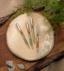 Zebra Pen F-301 Earthy Tone Barrels Ballpoint Pen, Black, 0.7mm, 4-Pack | Black Ink A — 7