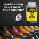 Fiebing's Leather Sole & Heel Edge Dressing (4 oz) - High Gloss, Protective Shoe Dressing Polish - Includes Brush Applicator - Black — 3