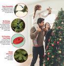 National Tree Company 7.5ft Pre-Lit Downswept Douglas Fir Christmas Tree — 7
