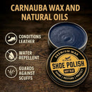 Eagle Shoe Polish Wax – Premium High-Gloss Shine – Restores Color, Covers Scuffs, Nourishes & Protects - 3-Piece Kit | Navy Blue — 5