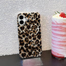 J.west Compatible with iPhone 16 Plus Case,Luxury Sparkle Translucent Clear Vintage Leopard Print Soft Silicone Cover for Girls Women Protective Phone Case for iPhone 16 Plus 6.7 inch Cheetah — 6
