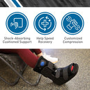 BodyMed Air CAM Walking Fracture Boot, Medium, 12.3" Tall - Adjustable and Shock-Absorbing Support for Foot and Ankle Recovery - Fits Left & Right Foot — 6