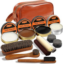 13Pcs Leather Boots Polish Wax Kit, Complete Shoe Shine Kit Leather Cream — 1