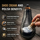 Eagle Shoe Cream Polish Kit – 3 Piece Boot & Shoe Polish with Shoe Cream, Shine Cloth & Applicator | Neutral — 5