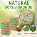 SCRUBIT 24 Pack Natural Sponges - Biodegradable Compostable Cellulose and Coconut Natural Sponges for Dishes, Eco… — 2