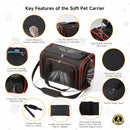 EliteField Soft-Sided Pet Carrier for Cats & Small Dogs (3-Year Warranty)