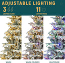 YITAHOME 7.5ft Prelit Natural Layered Flocked Christmas Tree with Remote — 3
