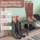 HOUNDSBAY Cedar Boot Calf Stretcher, Adjustable Shaft Shaper for Boots | 1 Pack — 3