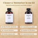 Leather Care Kit,Leather Cleaner and Conditioner,Leather Care set for Purse,Leather Bag,Restore Shine,Removes Stains.Leather Wallet,Leather Furniture,Leather Cleaning Kit,Leather Moisturizer — 3
