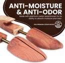 HOUNDSBAY Cedar Shoe Tree for Men | Wide Heel | 1 Pack — 7