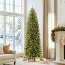 Puleo International 7.5ft Pre-Lit Fraser Fir Pencil Christmas Tree — 3